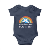 Funny Scotland Pride Unicorn Baby Onesie Unicorns Are Scottish Rainbow