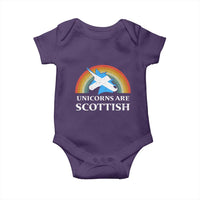 Funny Scotland Pride Unicorn Baby Onesie Unicorns Are Scottish Rainbow