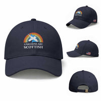 Funny Scotland Pride Unicorn Baseball Cap Unicorns Are Scottish Rainbow