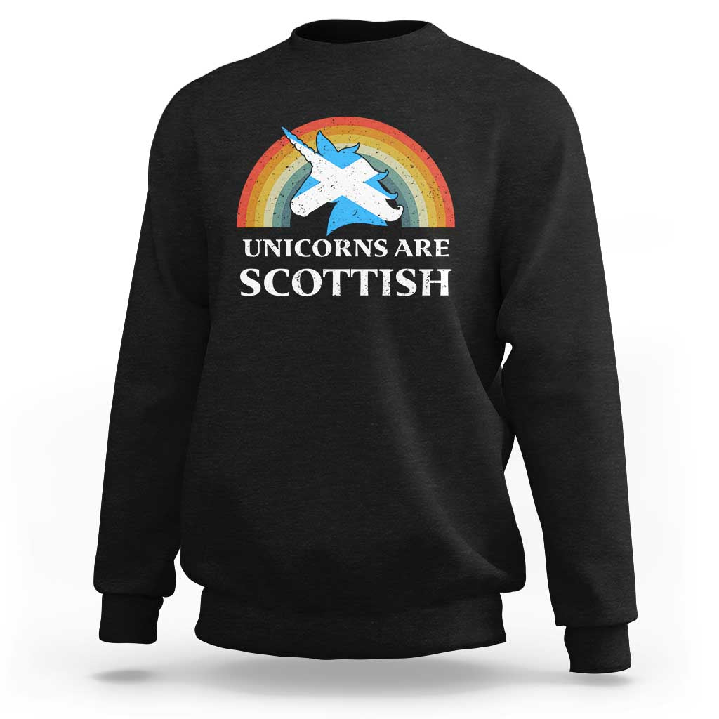 Funny Scotland Pride Unicorn Sweatshirt Unicorns Are Scottish Rainbow