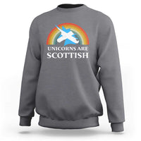 Funny Scotland Pride Unicorn Sweatshirt Unicorns Are Scottish Rainbow