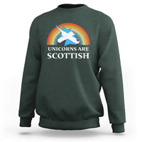 Funny Scotland Pride Unicorn Sweatshirt Unicorns Are Scottish Rainbow