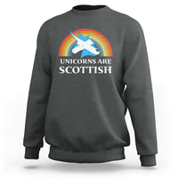 Funny Scotland Pride Unicorn Sweatshirt Unicorns Are Scottish Rainbow