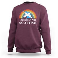 Funny Scotland Pride Unicorn Sweatshirt Unicorns Are Scottish Rainbow