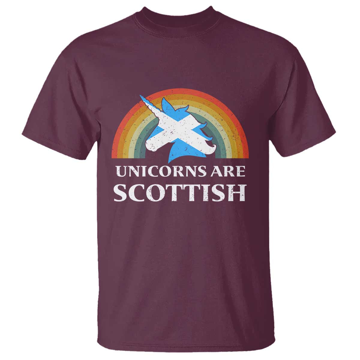 Funny Scotland Pride Unicorn T Shirt Unicorns Are Scottish Rainbow
