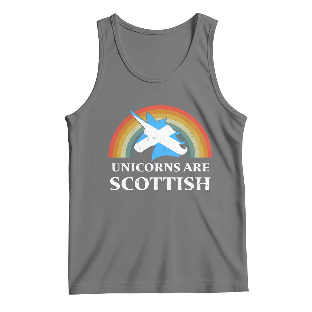 Funny Scotland Pride Unicorn Tank Top Unicorns Are Scottish Rainbow