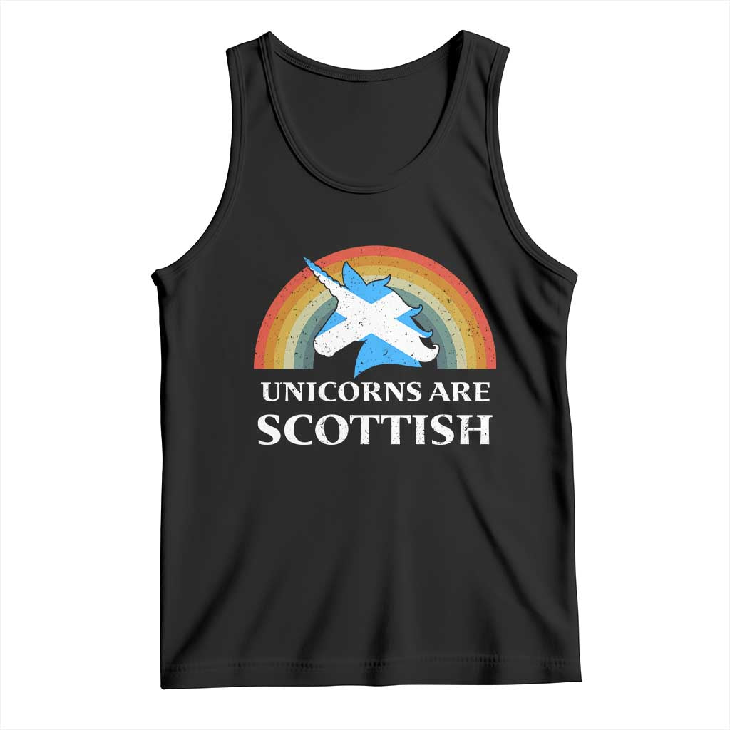 Funny Scotland Pride Unicorn Tank Top Unicorns Are Scottish Rainbow