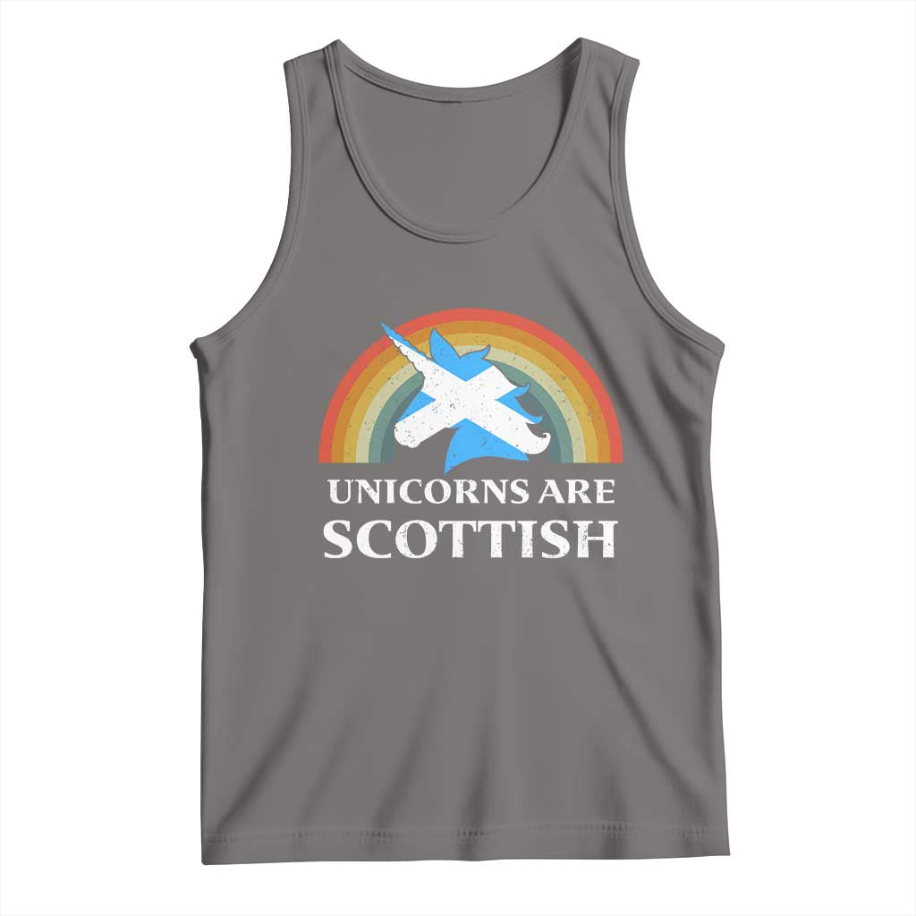 Funny Scotland Pride Unicorn Tank Top Unicorns Are Scottish Rainbow