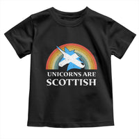 Funny Scotland Pride Unicorn Toddler T Shirt Unicorns Are Scottish Rainbow