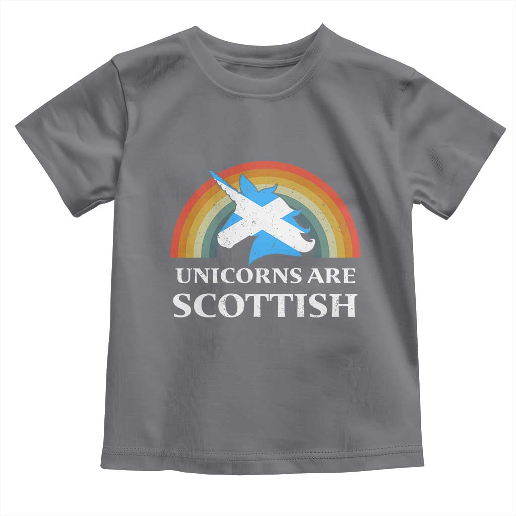 Funny Scotland Pride Unicorn Toddler T Shirt Unicorns Are Scottish Rainbow