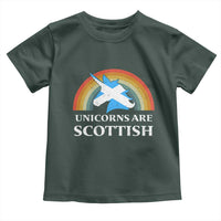 Funny Scotland Pride Unicorn Toddler T Shirt Unicorns Are Scottish Rainbow