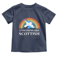 Funny Scotland Pride Unicorn Toddler T Shirt Unicorns Are Scottish Rainbow