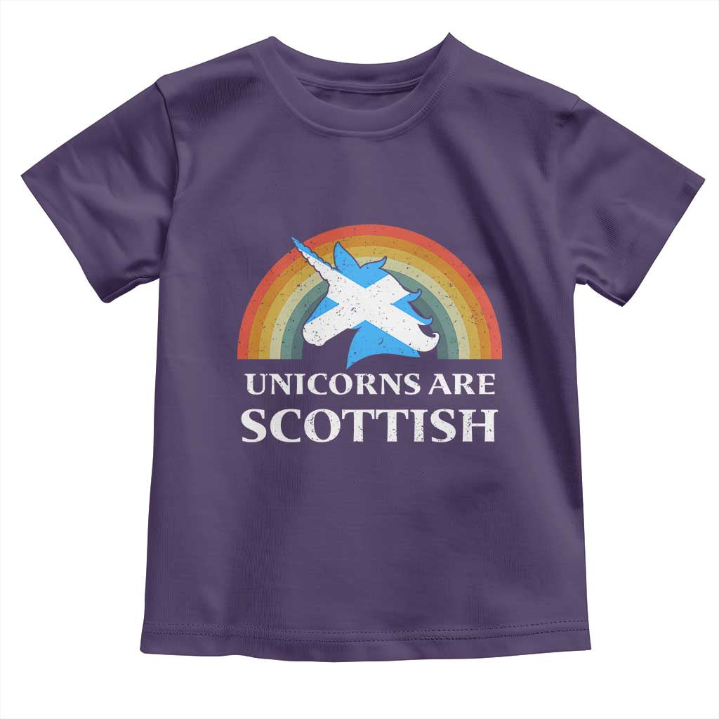 Funny Scotland Pride Unicorn Toddler T Shirt Unicorns Are Scottish Rainbow
