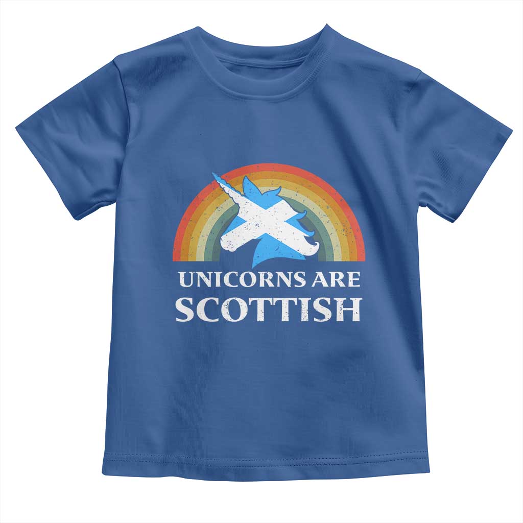 Funny Scotland Pride Unicorn Toddler T Shirt Unicorns Are Scottish Rainbow