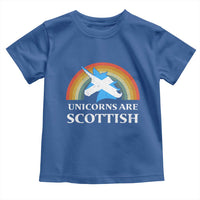 Funny Scotland Pride Unicorn Toddler T Shirt Unicorns Are Scottish Rainbow