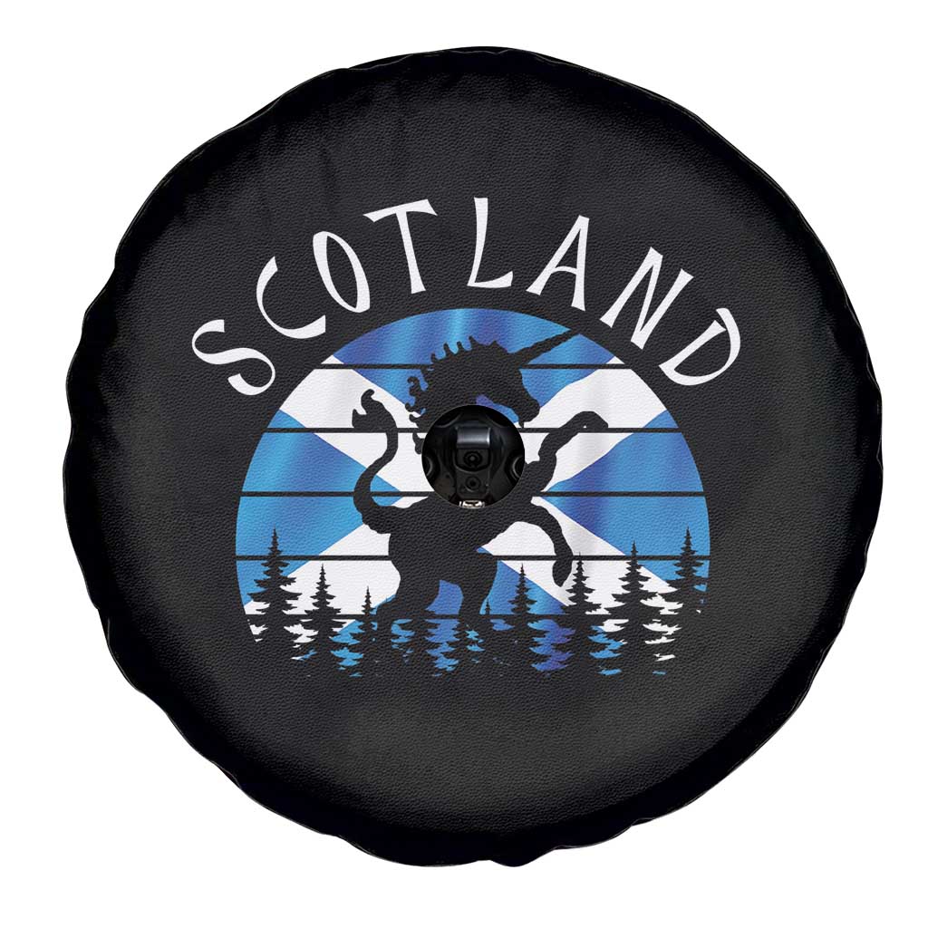 Funny Scotland Unicorn Scottish Flag Saltire Spare Tire Cover