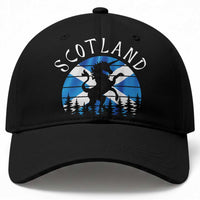 Funny Scotland Unicorn Scottish Flag Saltire Baseball Cap