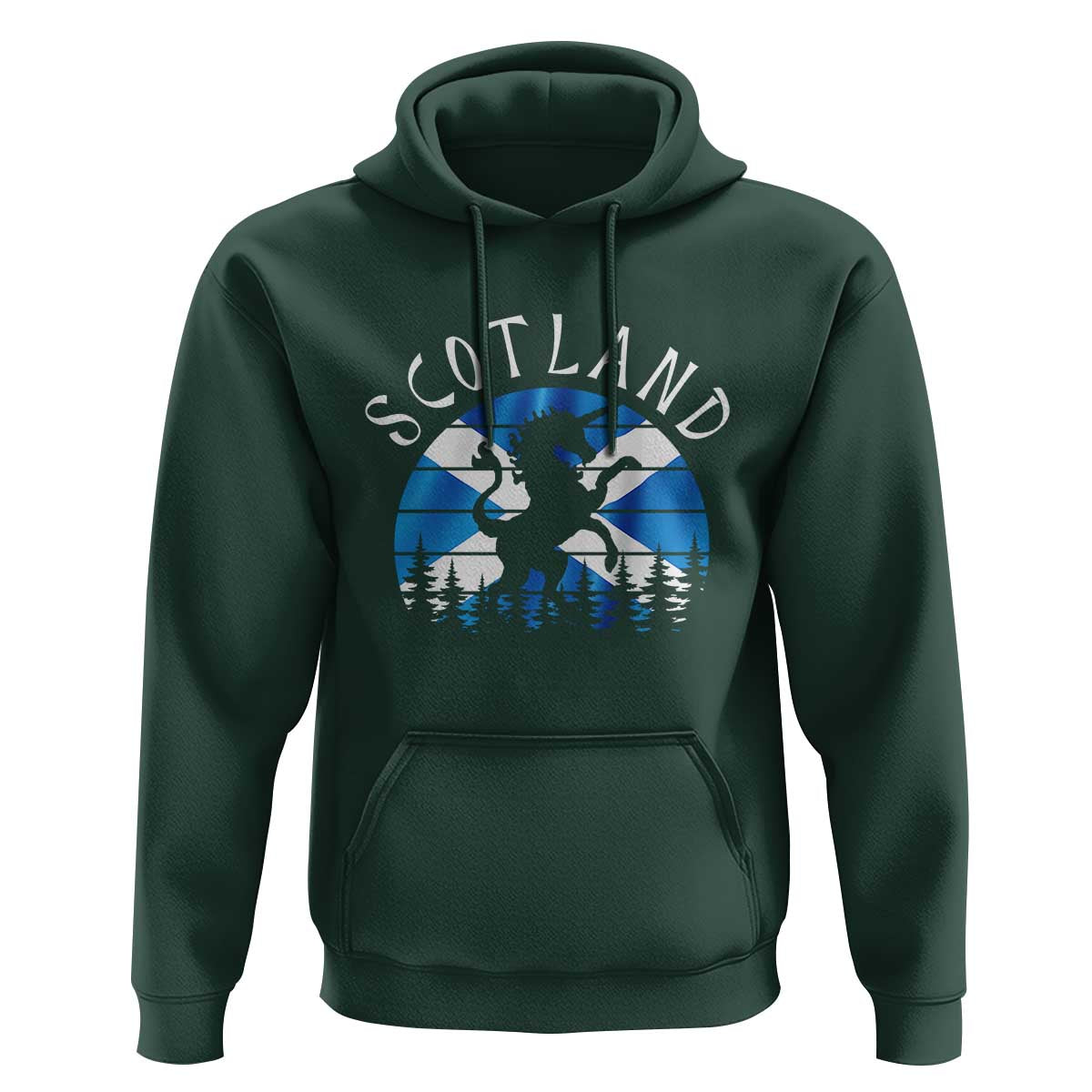 Funny Scotland Unicorn Scottish Flag Saltire Hoodie