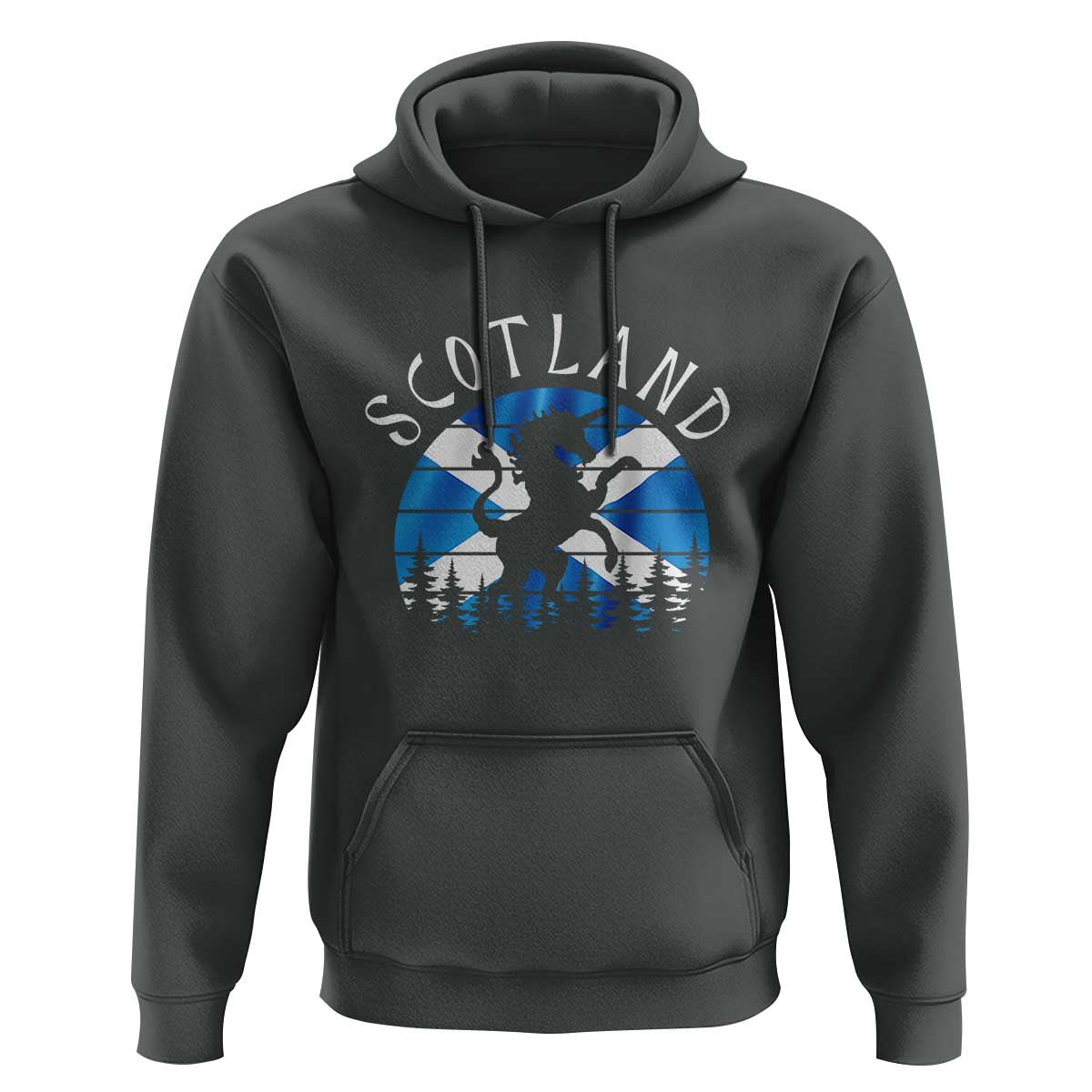 Funny Scotland Unicorn Scottish Flag Saltire Hoodie