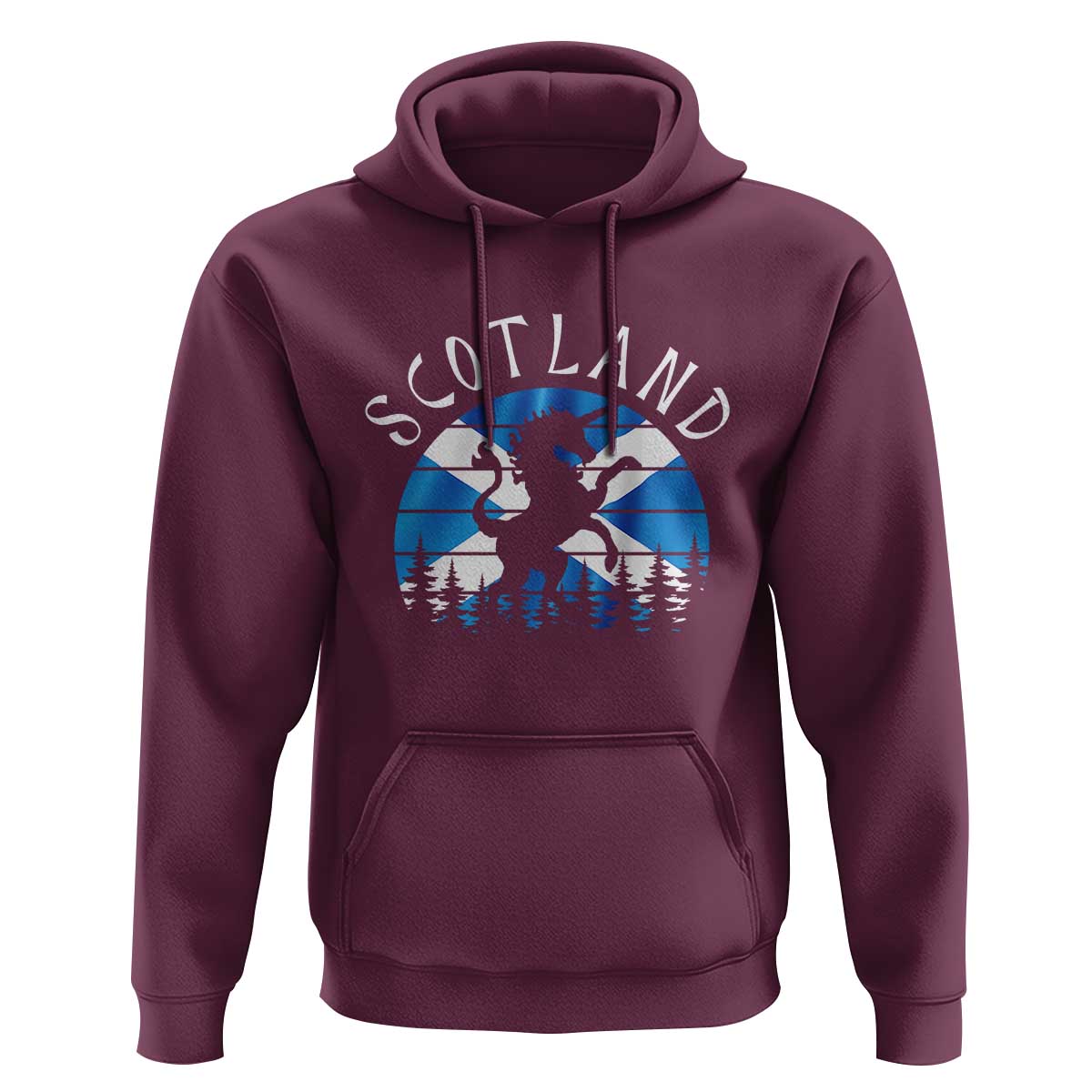 Funny Scotland Unicorn Scottish Flag Saltire Hoodie