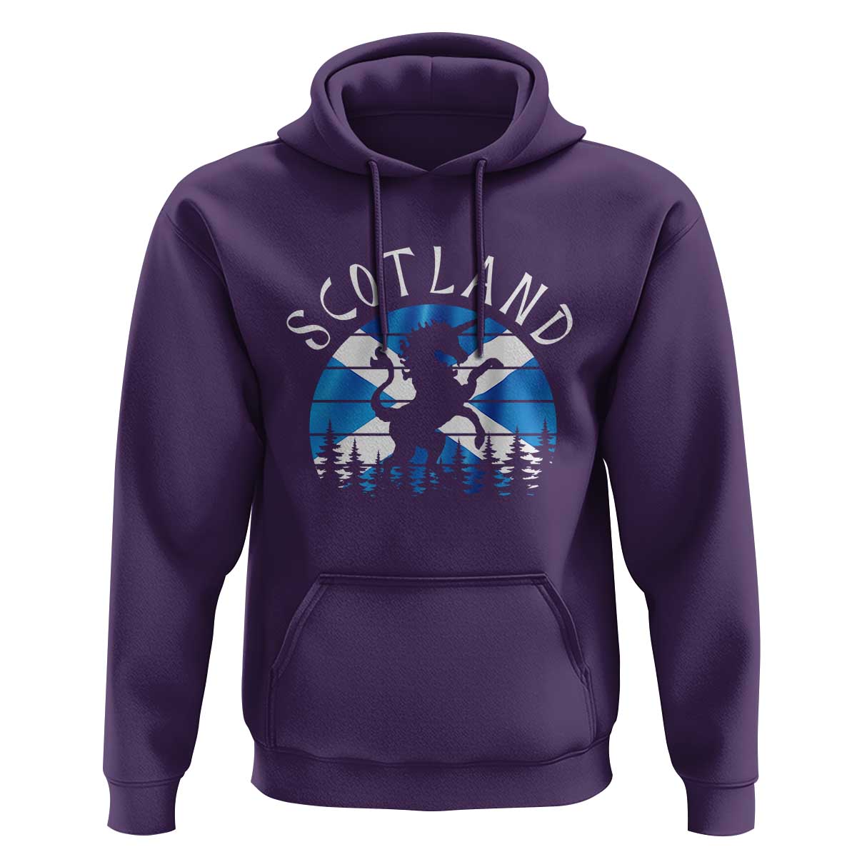 Funny Scotland Unicorn Scottish Flag Saltire Hoodie
