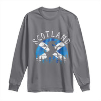 Funny Scotland Unicorn Scottish Flag Saltire Long Sleeve Shirt