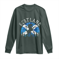 Funny Scotland Unicorn Scottish Flag Saltire Long Sleeve Shirt