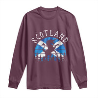 Funny Scotland Unicorn Scottish Flag Saltire Long Sleeve Shirt
