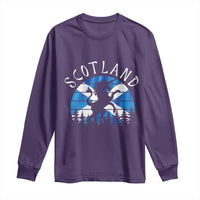 Funny Scotland Unicorn Scottish Flag Saltire Long Sleeve Shirt