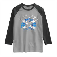 Funny Scotland Unicorn Scottish Flag Saltire Raglan Shirt