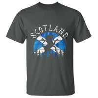 Funny Scotland Unicorn Scottish Flag Saltire T Shirt