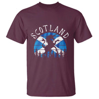 Funny Scotland Unicorn Scottish Flag Saltire T Shirt