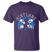 Funny Scotland Unicorn Scottish Flag Saltire T Shirt