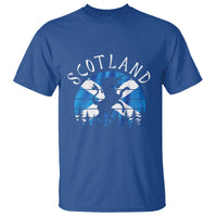 Funny Scotland Unicorn Scottish Flag Saltire T Shirt