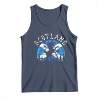Funny Scotland Unicorn Scottish Flag Saltire Tank Top