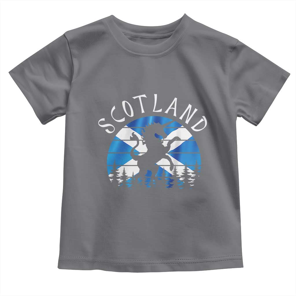 Funny Scotland Unicorn Scottish Flag Saltire Toddler T Shirt