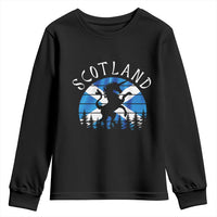 Funny Scotland Unicorn Scottish Flag Saltire Youth Sweatshirt