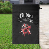 Ni Dieu Ni Matre No God No Masters Garden Flag Anarchy Symbol - Wonder Print Shop