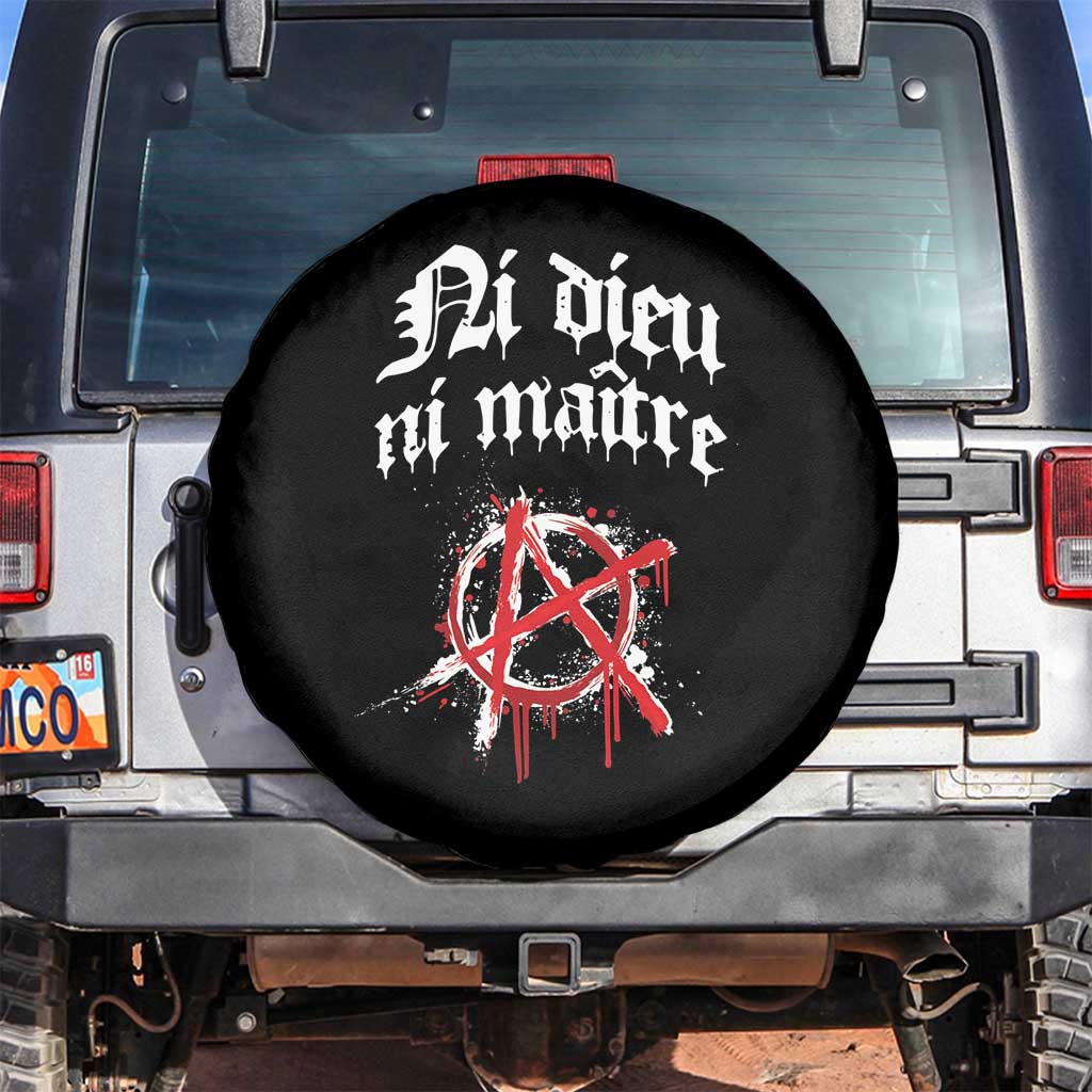 Ni Dieu Ni Matre No God No Masters Spare Tire Cover Anarchy Symbol
