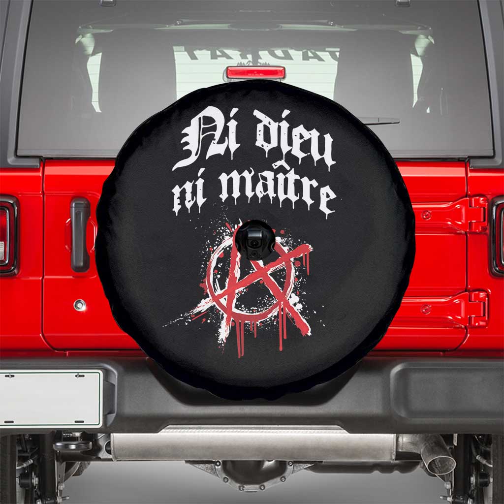 Ni Dieu Ni Matre No God No Masters Spare Tire Cover Anarchy Symbol