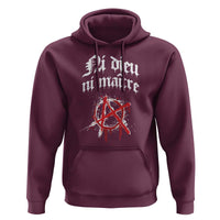 Ni Dieu Ni Matre No God No Masters Hoodie Anarchy Symbol