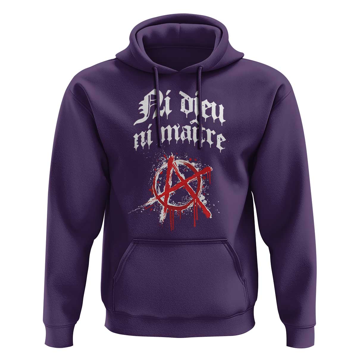 Ni Dieu Ni Matre No God No Masters Hoodie Anarchy Symbol