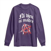 Ni Dieu Ni Matre No God No Masters Long Sleeve Shirt Anarchy Symbol