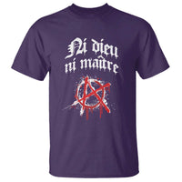 Ni Dieu Ni Matre No God No Masters T Shirt Anarchy Symbol
