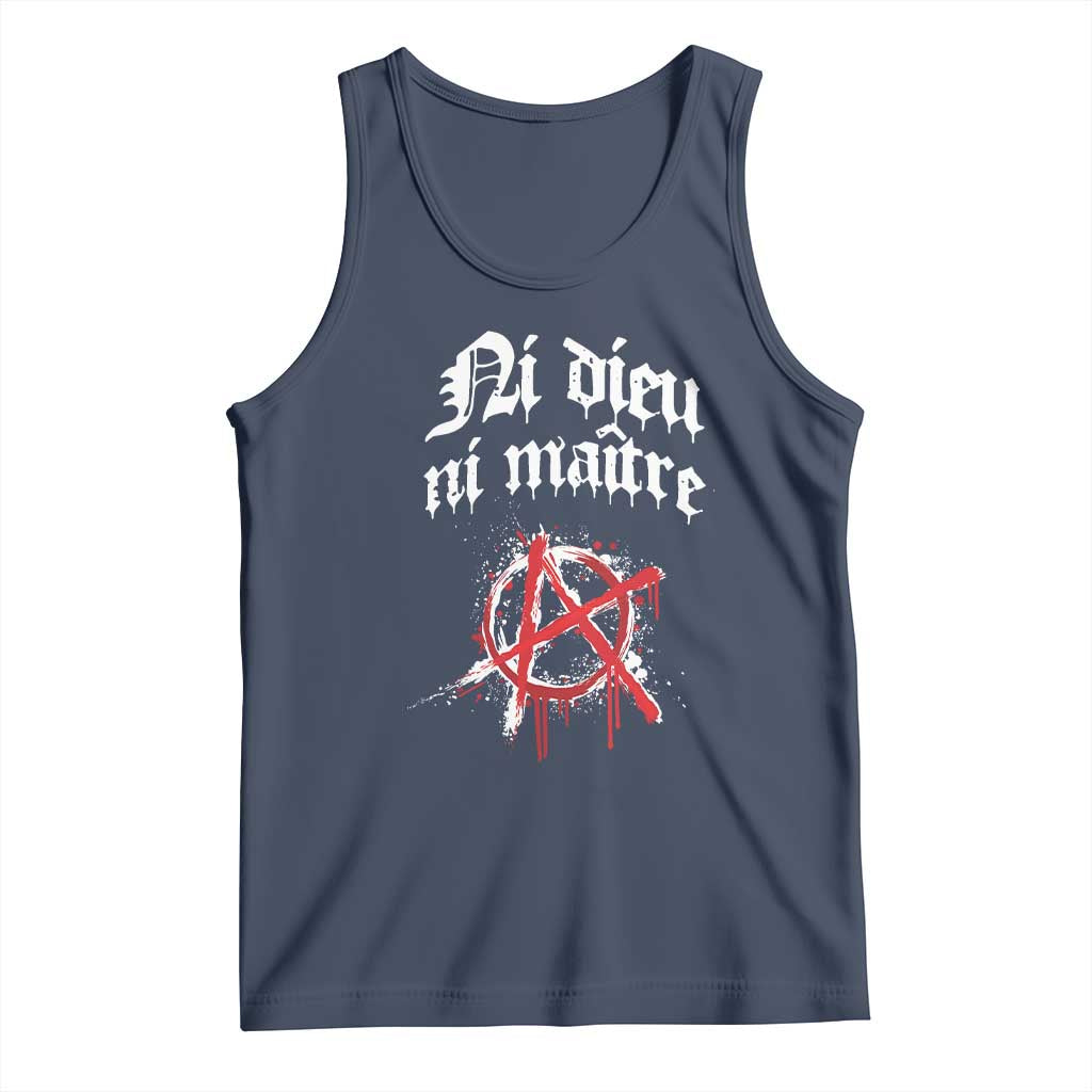 Ni Dieu Ni Matre No God No Masters Tank Top Anarchy Symbol