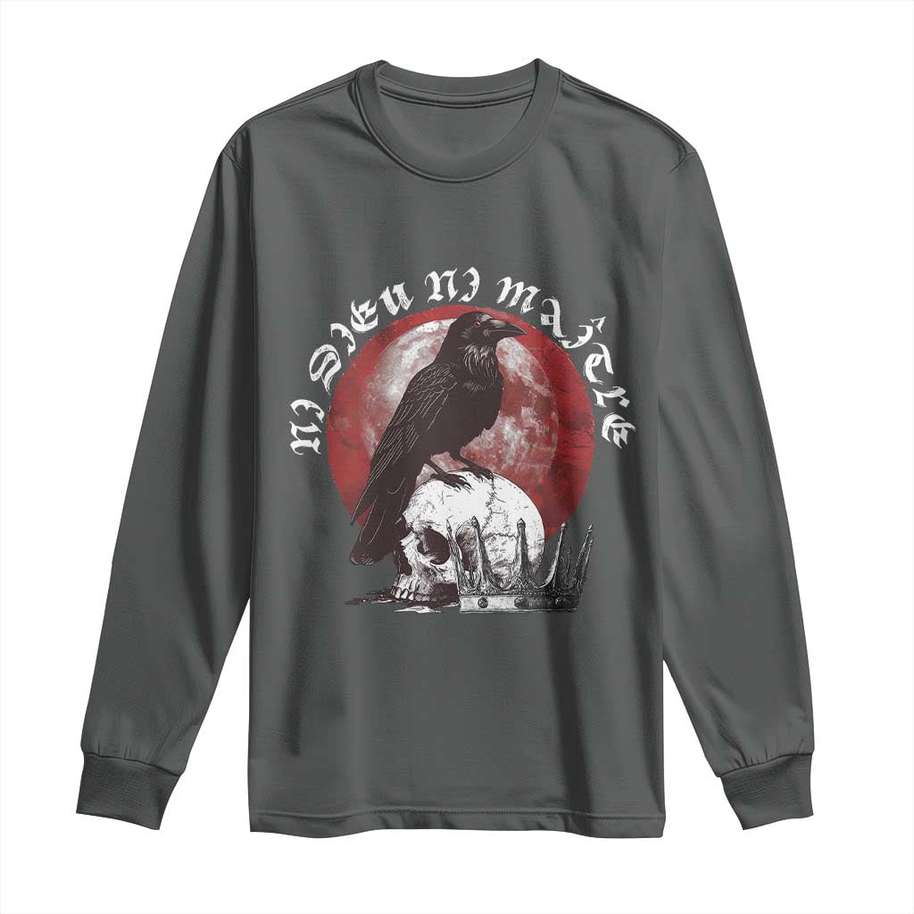 Ni Dieu Ni Matre No God No Masters Long Sleeve Shirt Raven Skull