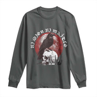 Ni Dieu Ni Matre No God No Masters Long Sleeve Shirt Raven Skull