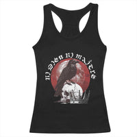 Ni Dieu Ni Matre No God No Masters Racerback Tank Top Raven Skull