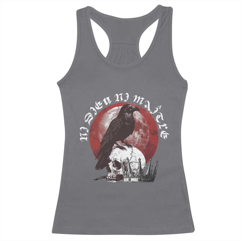 Ni Dieu Ni Matre No God No Masters Racerback Tank Top Raven Skull