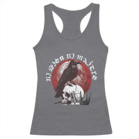 Ni Dieu Ni Matre No God No Masters Racerback Tank Top Raven Skull